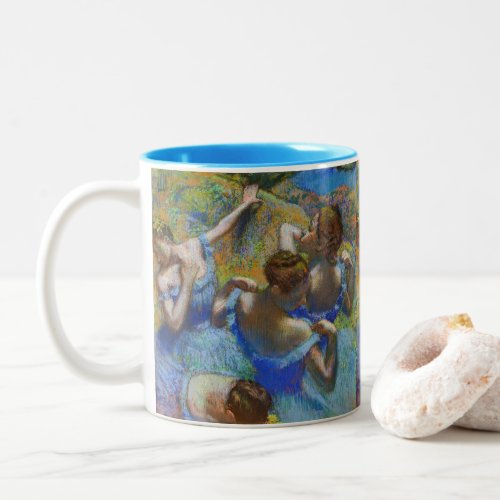 Edgar Degas _ Blue Dancers Two_Tone Coffee Mug