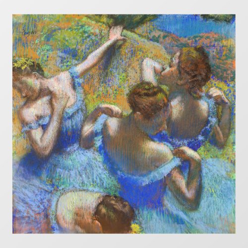 Edgar Degas _ Blue Dancers Window Cling