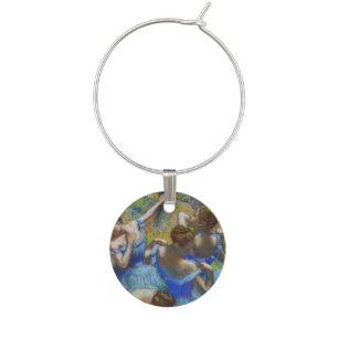 Edgar Degas - Blue Dancers Wine Charm