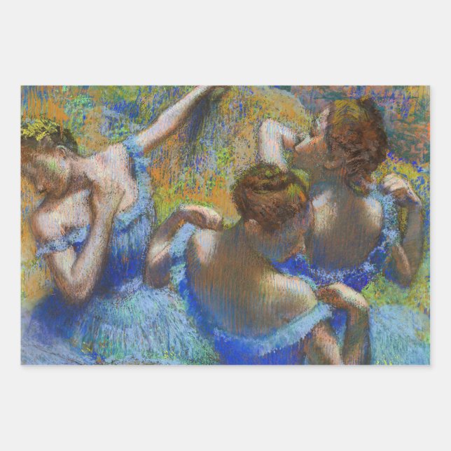 Edgar Degas - Blue Dancers Wrapping Paper Sheets (Front)