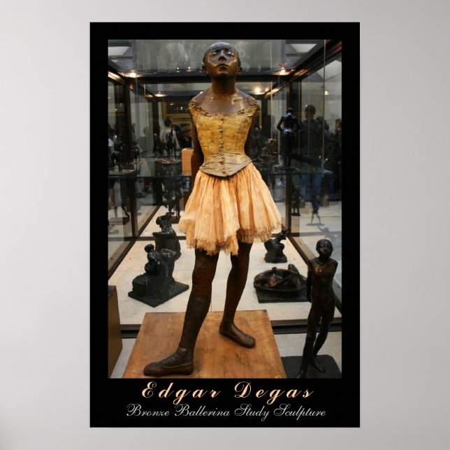 Edgar Degas: Bronze Ballerina Study Poster (Front)