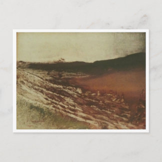 Edgar Degas - Burgundy Landscape 1890 Monotype Postcard
