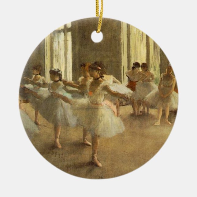 Edgar Degas Ceramic Ornament (Front)