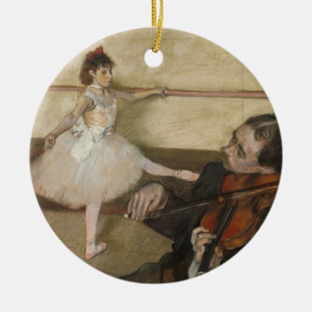 Edgar Degas Ceramic Ornament (Front)
