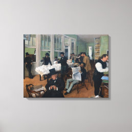 Edgar Degas - Cotton Office in New Orleans Canvas Print