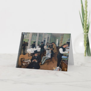 Edgar Degas - Cotton Office in New Orleans Card