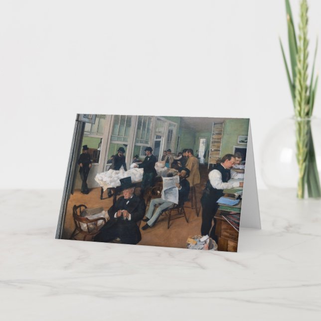 Edgar Degas - Cotton Office in New Orleans Card (Front)