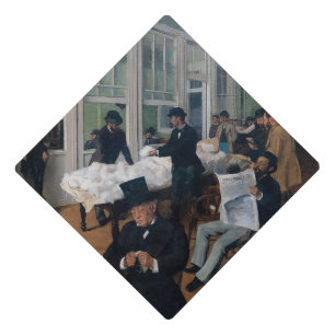 Edgar Degas - Cotton Office in New Orleans Graduation Cap Topper