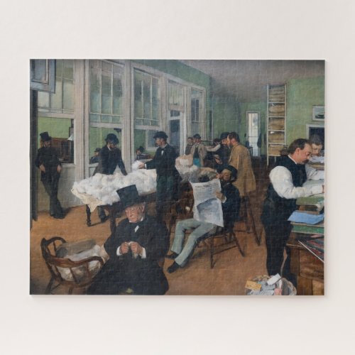Edgar Degas _ Cotton Office in New Orleans Jigsaw Puzzle