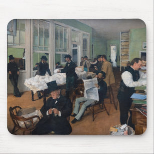 Edgar Degas - Cotton Office in New Orleans Mouse Pad