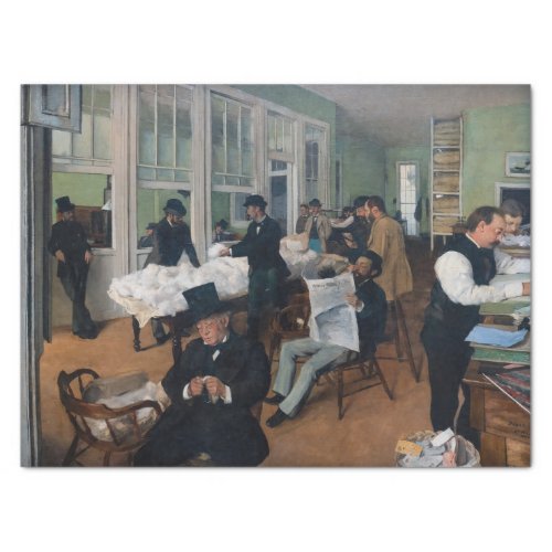 Edgar Degas _ Cotton Office in New Orleans Tissue Paper