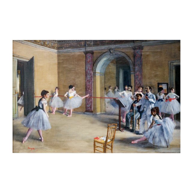 Edgar Degas - Dance Foyer, Opera rue Le Peletier Acrylic Print (Front)