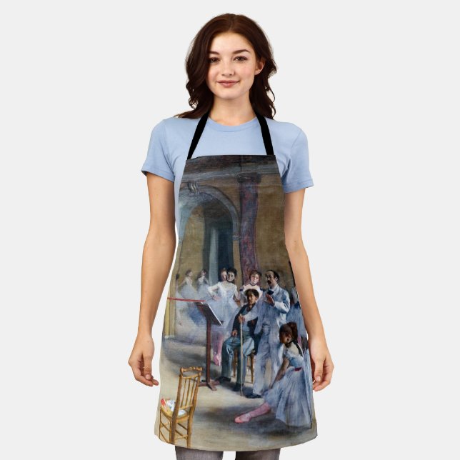Edgar Degas - Dance Foyer, Opera rue Le Peletier Apron (Worn)