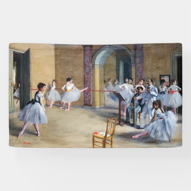 Edgar Degas - Dance Foyer, Opera rue Le Peletier Banner (Horizontal)