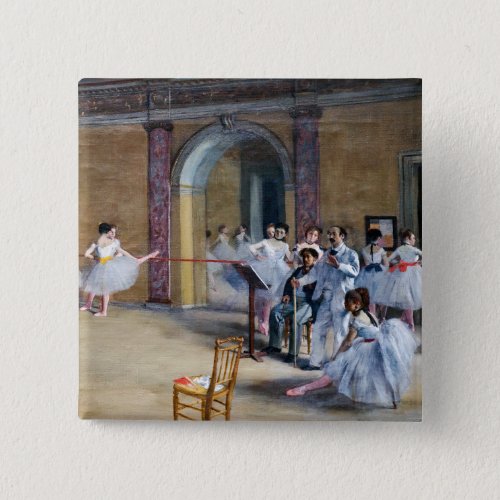 Edgar Degas _ Dance Foyer Opera rue Le Peletier Button