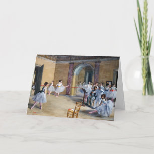 Edgar Degas - Dance Foyer, Opera rue Le Peletier Card