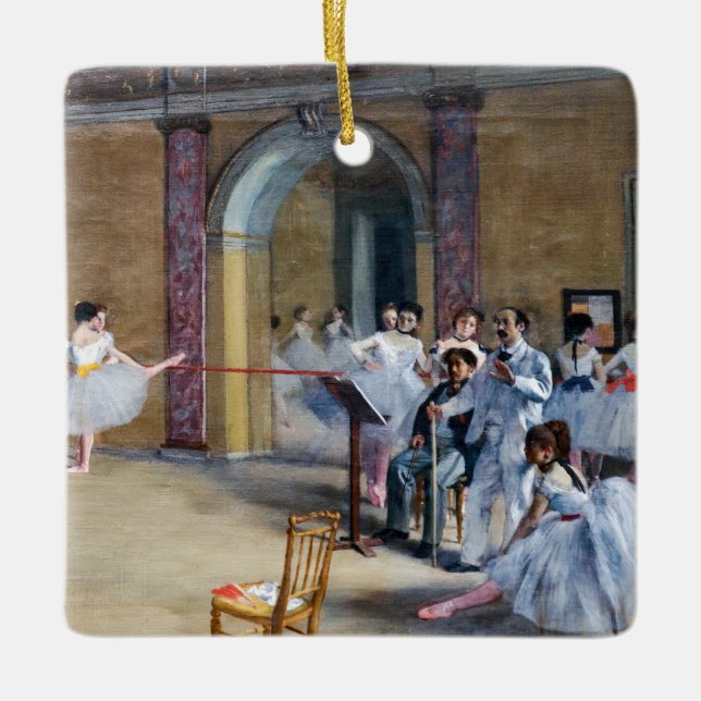 Edgar Degas - Dance Foyer, Opera rue Le Peletier Ceramic Ornament (Front)