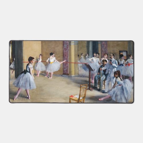 Edgar Degas _ Dance Foyer Opera rue Le Peletier Desk Mat