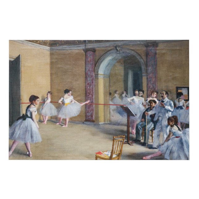 Edgar Degas - Dance Foyer, Opera rue Le Peletier Faux Canvas Print (Front)