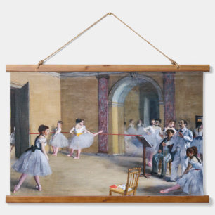 Edgar Degas - Dance Foyer, Opera rue Le Peletier Hanging Tapestry