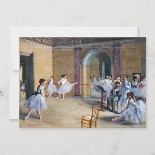 Edgar Degas _ Dance Foyer Opera rue Le Peletier Invitation