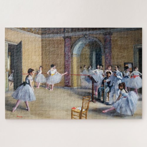 Edgar Degas _ Dance Foyer Opera rue Le Peletier Jigsaw Puzzle