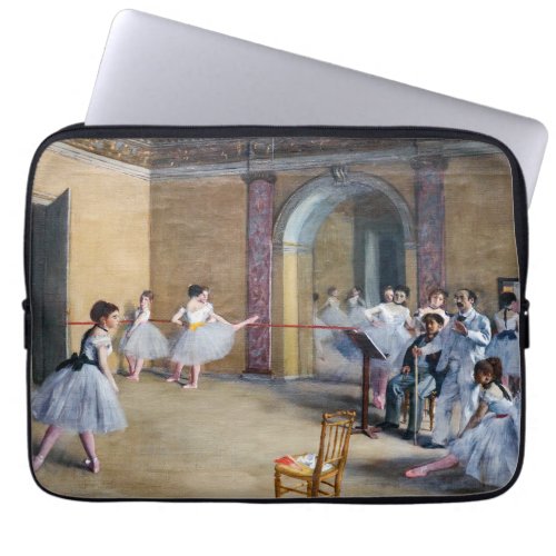 Edgar Degas _ Dance Foyer Opera rue Le Peletier Laptop Sleeve