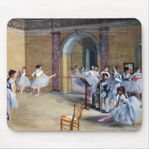 Edgar Degas _ Dance Foyer Opera rue Le Peletier Mouse Pad