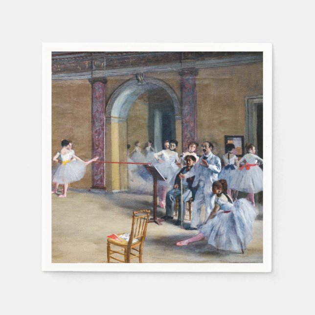 Edgar Degas - Dance Foyer, Opera rue Le Peletier Napkins (Front)