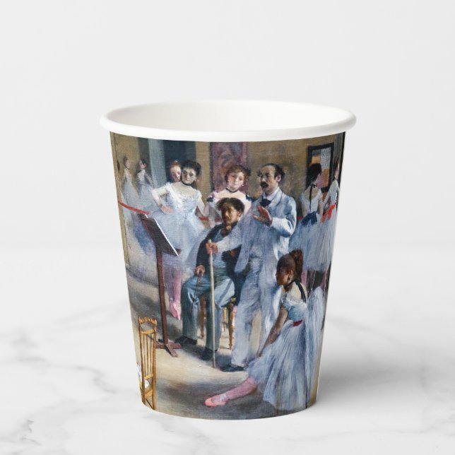Edgar Degas - Dance Foyer, Opera rue Le Peletier Paper Cups (Back)