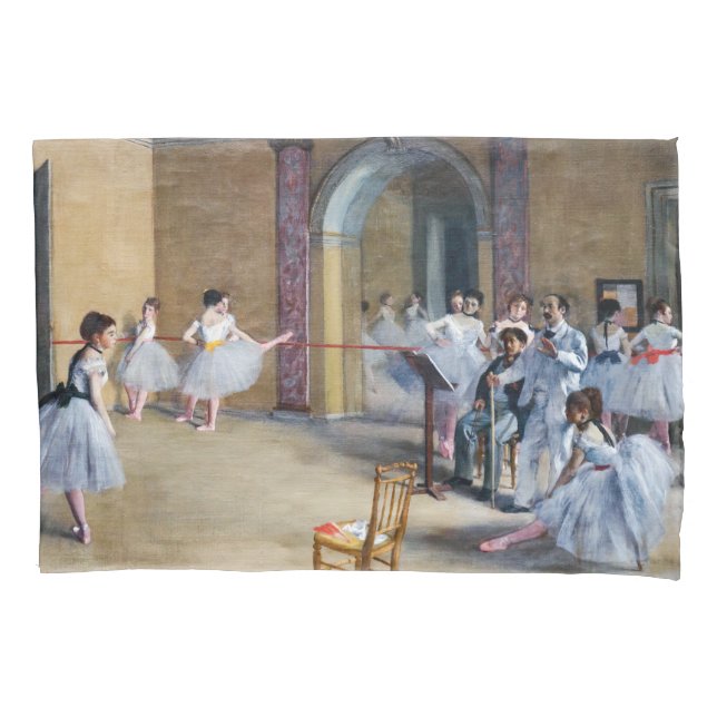 Edgar Degas - Dance Foyer, Opera rue Le Peletier Pillow Case (Front)