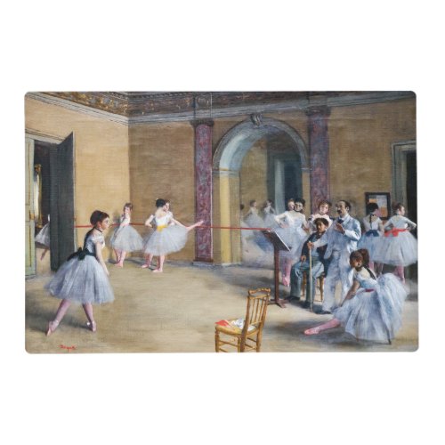 Edgar Degas _ Dance Foyer Opera rue Le Peletier Placemat