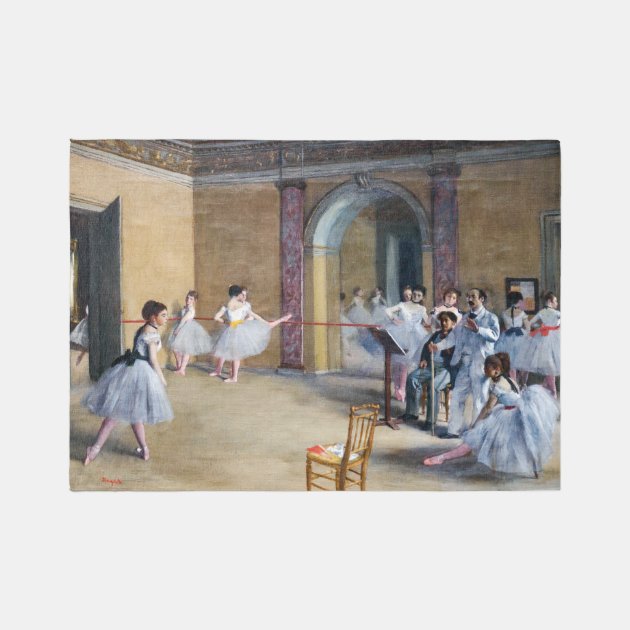 Degas Ballett-Decke „The Dance Foyer“ – 100 % Baumwolle, Gewebt In USA