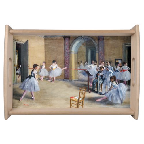 Edgar Degas _ Dance Foyer Opera rue Le Peletier Serving Tray