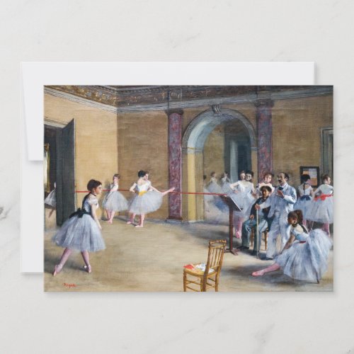 Edgar Degas _ Dance Foyer Opera rue Le Peletier Thank You Card