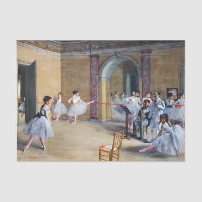 Edgar Degas - Dance Foyer, Opera rue Le Peletier Tissue Paper (Front)