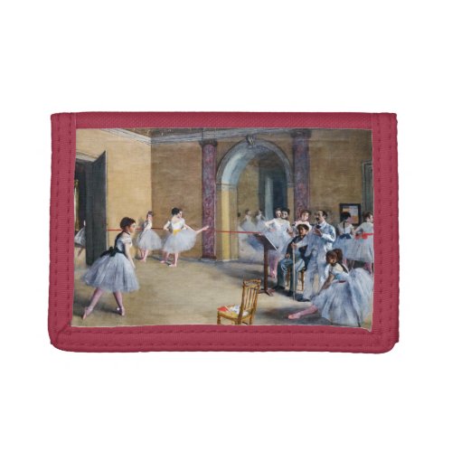 Edgar Degas _ Dance Foyer Opera rue Le Peletier Trifold Wallet