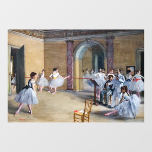 Edgar Degas _ Dance Foyer Opera rue Le Peletier  Window Cling