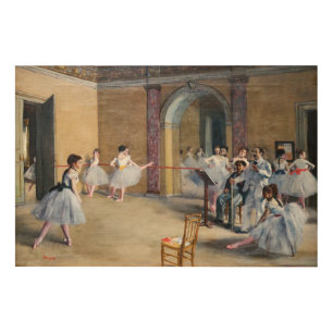 Edgar Degas - Dance Foyer, Opera rue Le Peletier Wood Wall Art