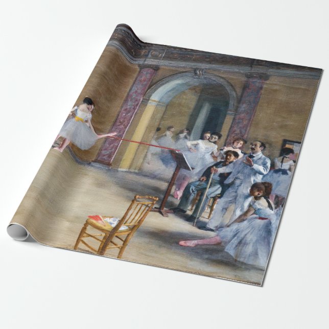 Edgar Degas - Dance Foyer, Opera rue Le Peletier Wrapping Paper (Unrolled)