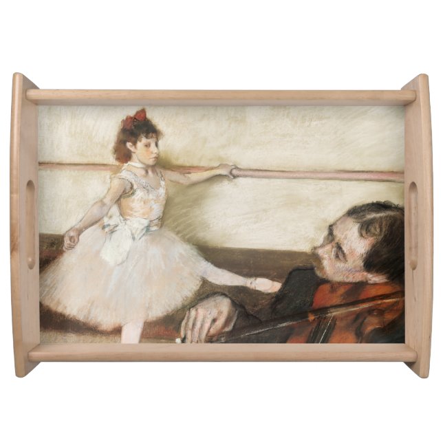 Edgar Degas Dance lesson. Vintage impressionism Serving Tray (Front)
