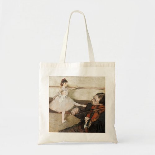 Edgar Degas Dance lesson Vintage impressionism Tote Bag