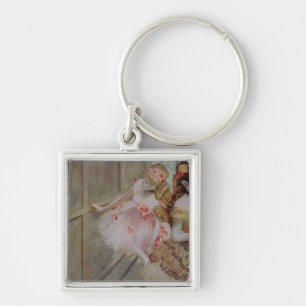 Edgar Degas Dancer against a stage flat, c.1880 Keychain