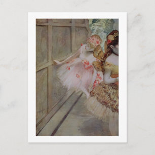 Edgar Degas Dancer against a stage flat, c.1880 Postcard