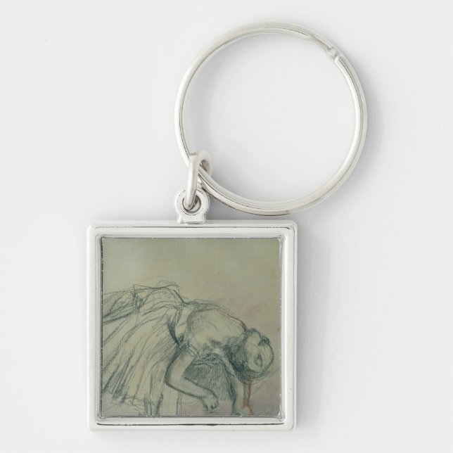 Edgar Degas | Dancer Fixing her Slipper, c.1865 Keychain (Front)