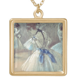 Edgar Degas   Dancer Gold Plated Necklace