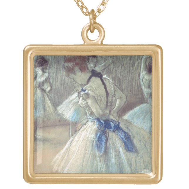 Edgar Degas | Dancer Gold Plated Necklace (Front)