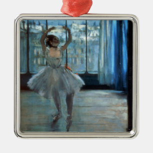 Edgar Degas Dancer in Front of a Window Metal Ornament