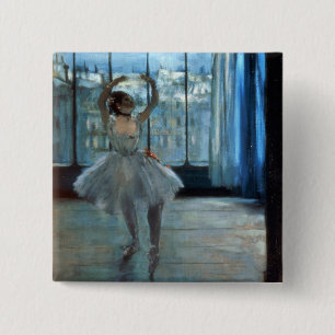 Edgar Degas Dancer in Front of a Window Pinback Button