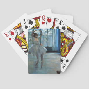 Edgar Degas Dancer in Front of a Window Poker Cards